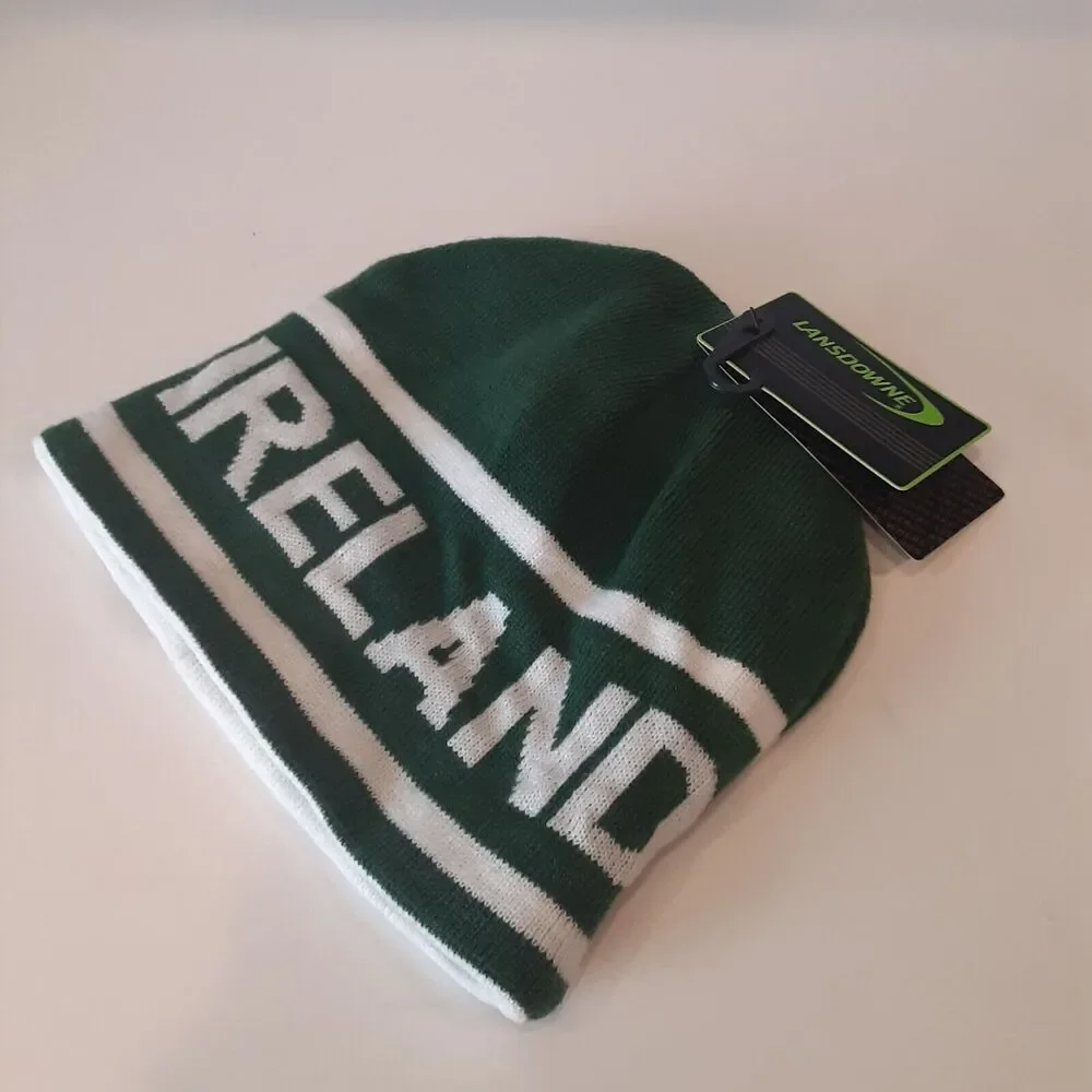 Lansdowne Ireland Knit Toboggan New One Size Winter Warmth Soccer Fans